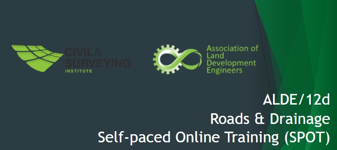 ALDE & 12d Roads & Drainage Self Paced Online Training